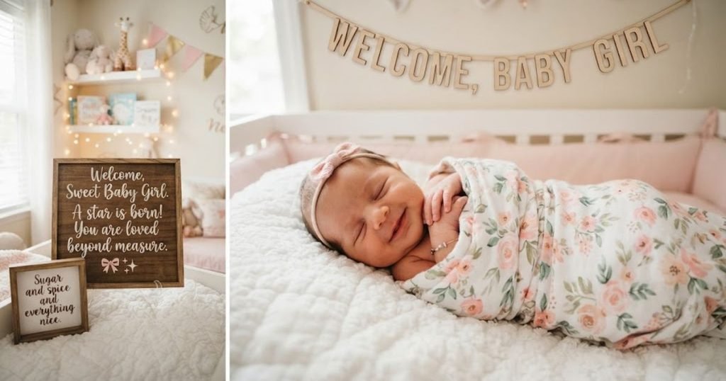 Cute Welcome Baby Girl Quotes