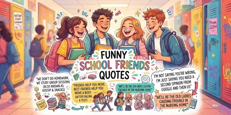 Funny School Friends Quotes
