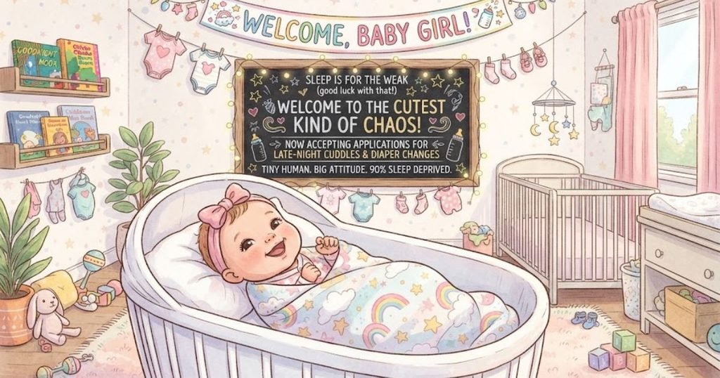 Funny Welcome Baby Girl Quotes
