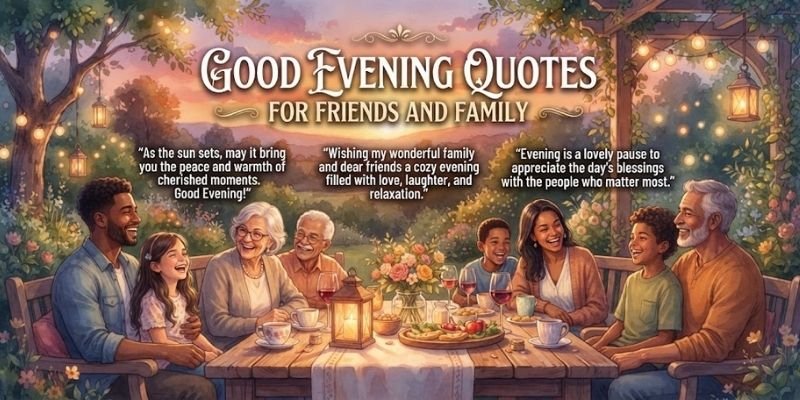Good Evening Quotes for Friends and Family