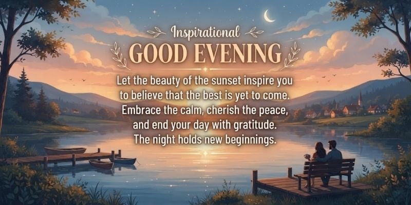 Inspirational Good Evening Quotes