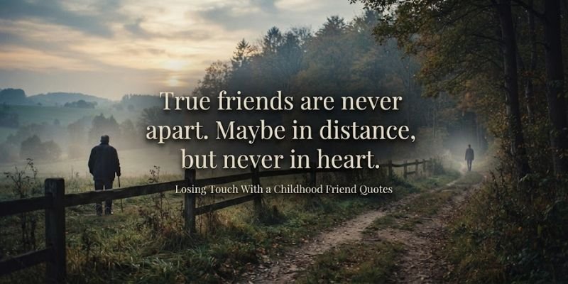 Losing Touch With a Childhood Friend Quotes