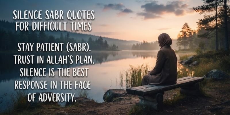 Silence Sabr Quotes for Difficult Times