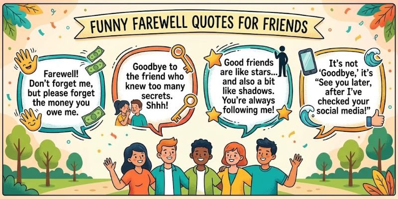 Funny Farewell Quotes for Friends