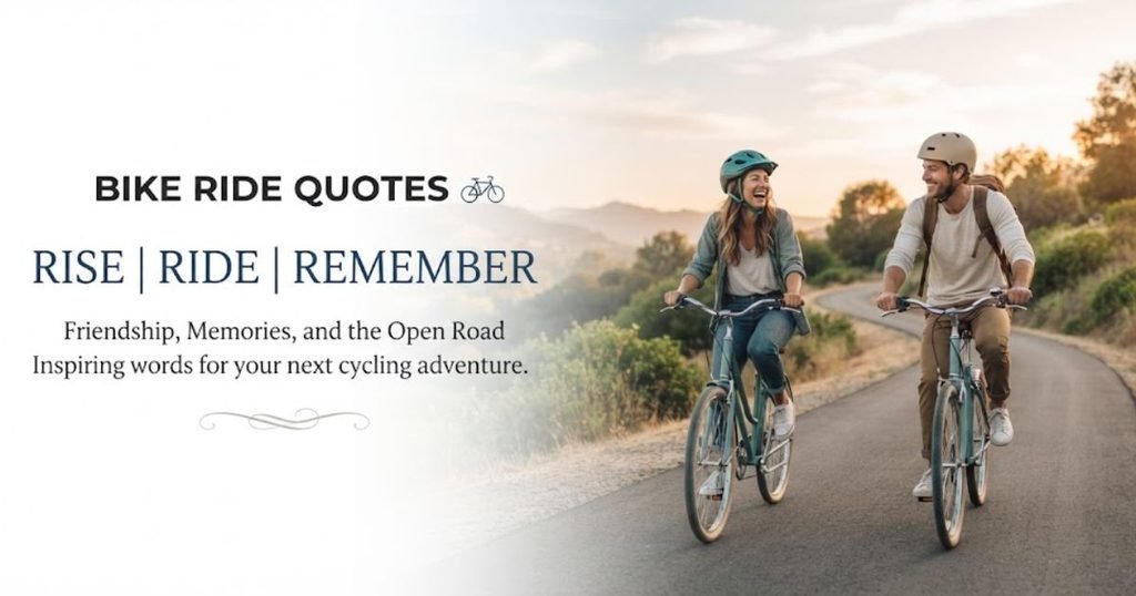 Bike Ride Quotes About Friendship and Memories