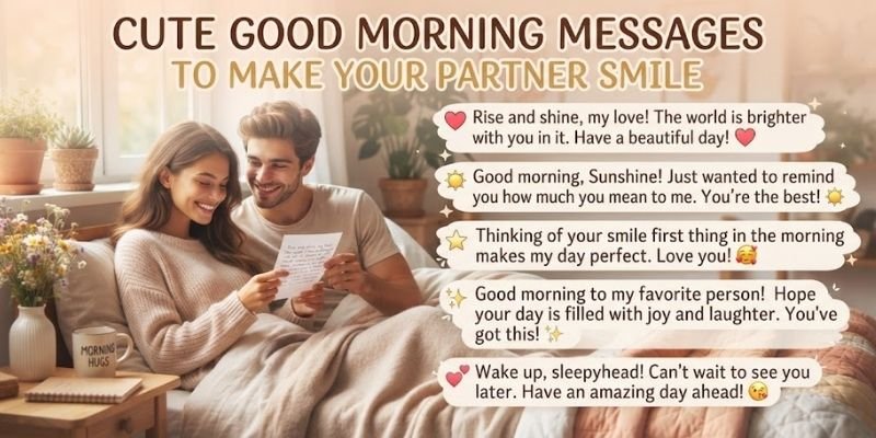 Cute Good Morning Messages to Make Your Partner Smile