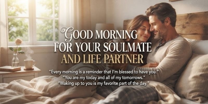 Good Morning Quotes for Your Soulmate and Life Partner