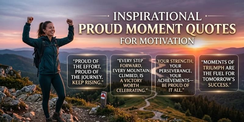 Inspirational Proud Moment Quotes for Motivation