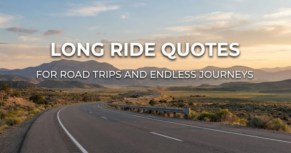Long Ride Quotes for Road Trips and Endless Journeys