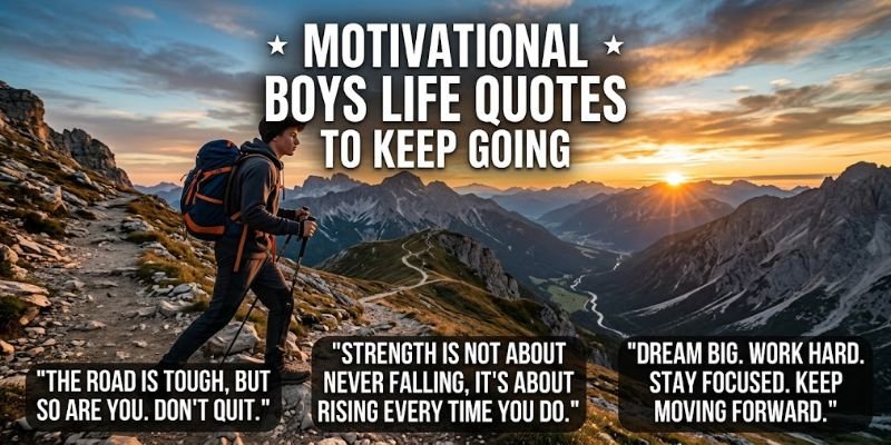 Motivational Boys Life Quotes to Keep Going