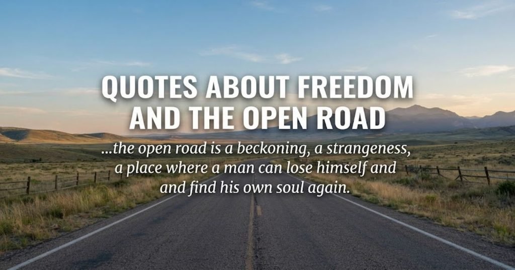 Quotes About Freedom and the Open Road
