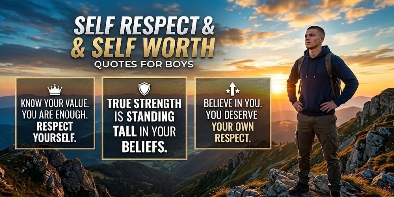 Self Respect and Self Worth Quotes for Boys