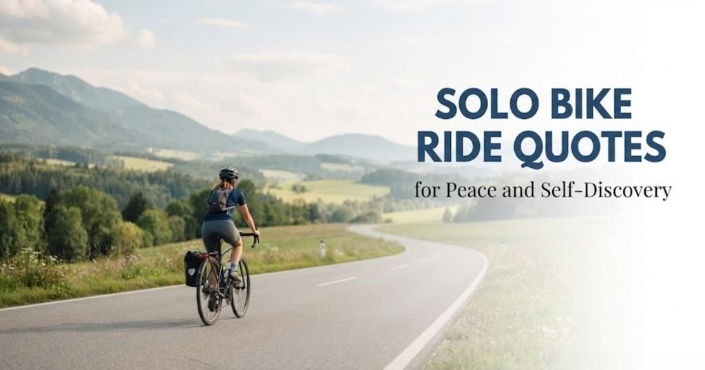 Solo Bike Ride Quotes for Peace and Self Discovery