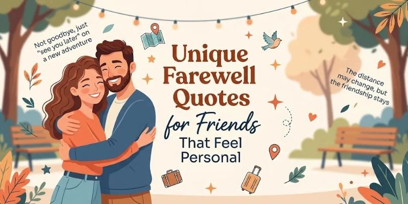 Unique Farewell Quotes for Friends That Feel Personal