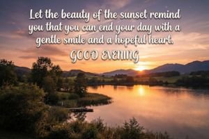 good evening images with quotes
